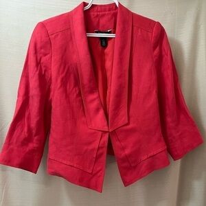 🔴White House black market cropped women’s blazer size 6